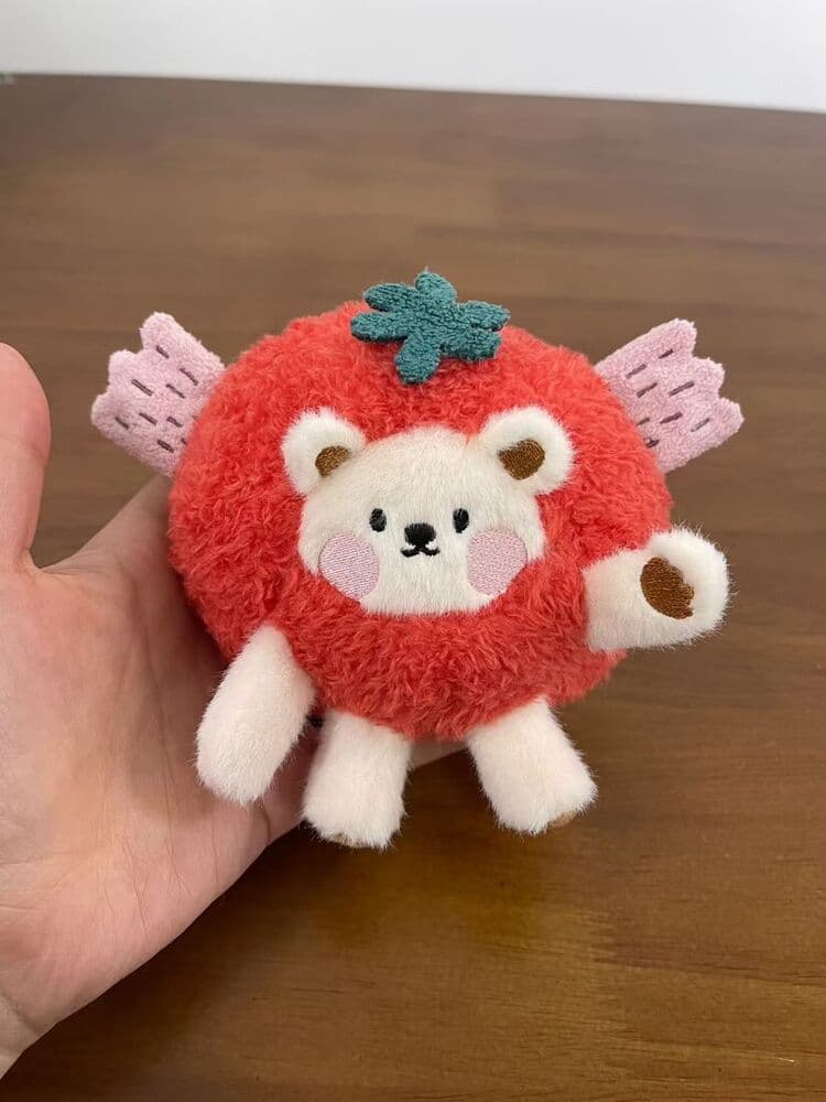 Custom red lion-dance plush toy